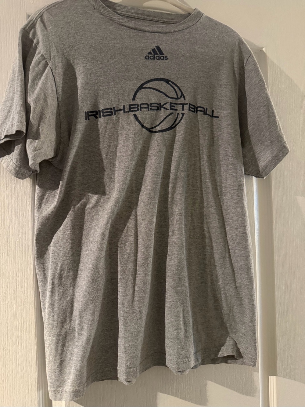 adidas Gray Irish Basketball tshirt
